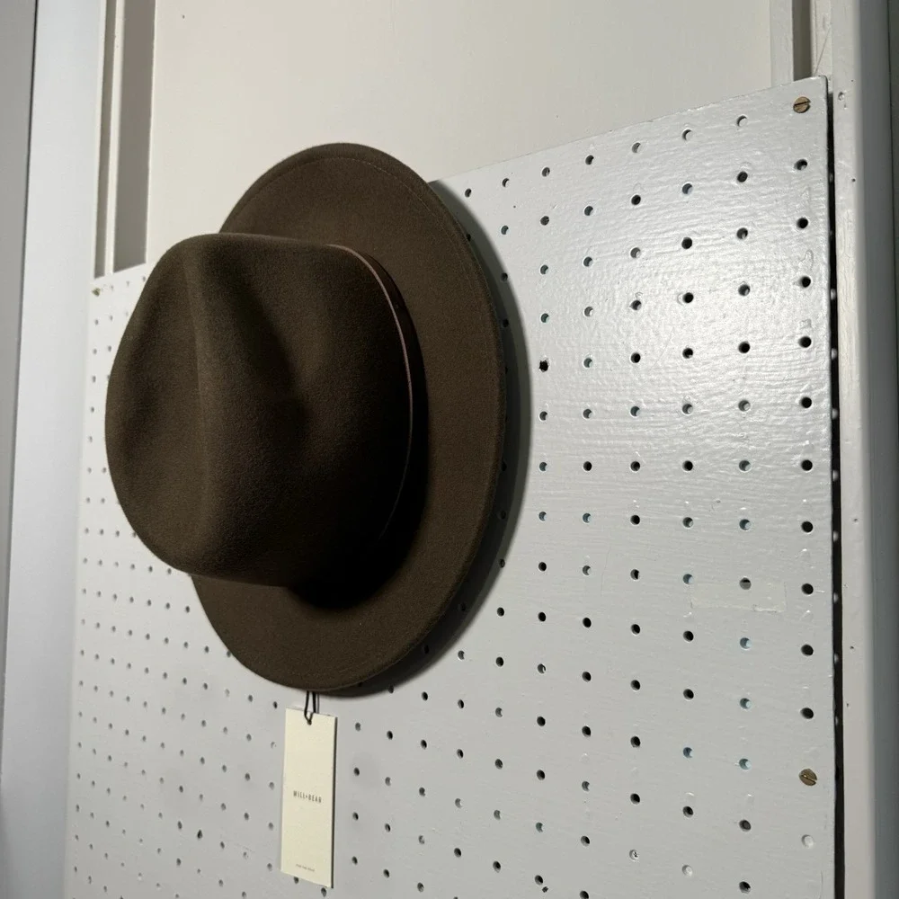 NWT Will + Bear Hat Co Unisex William Brown Crushable Travel Hat Small Fedora‎